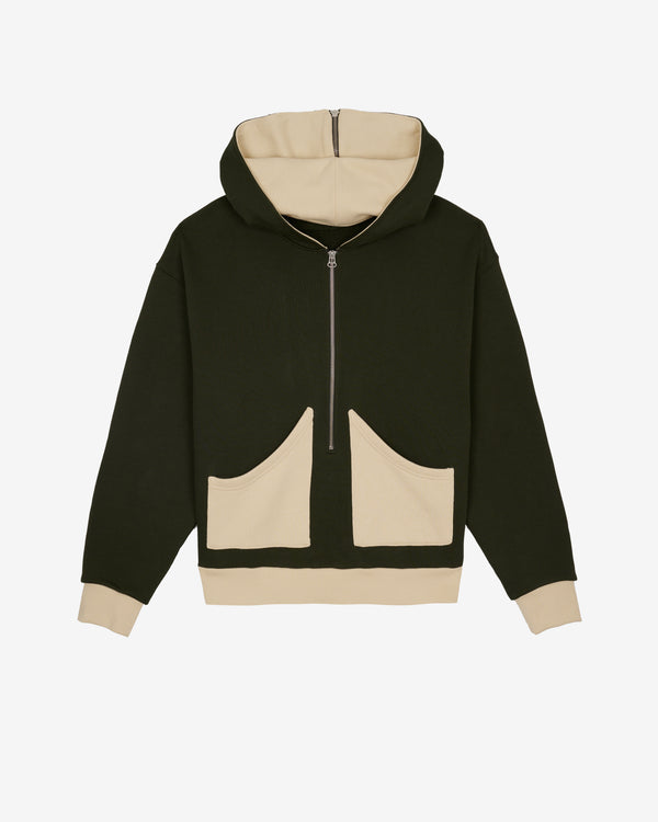 Brain Dead - Men's Zip Hoodie - (Green)