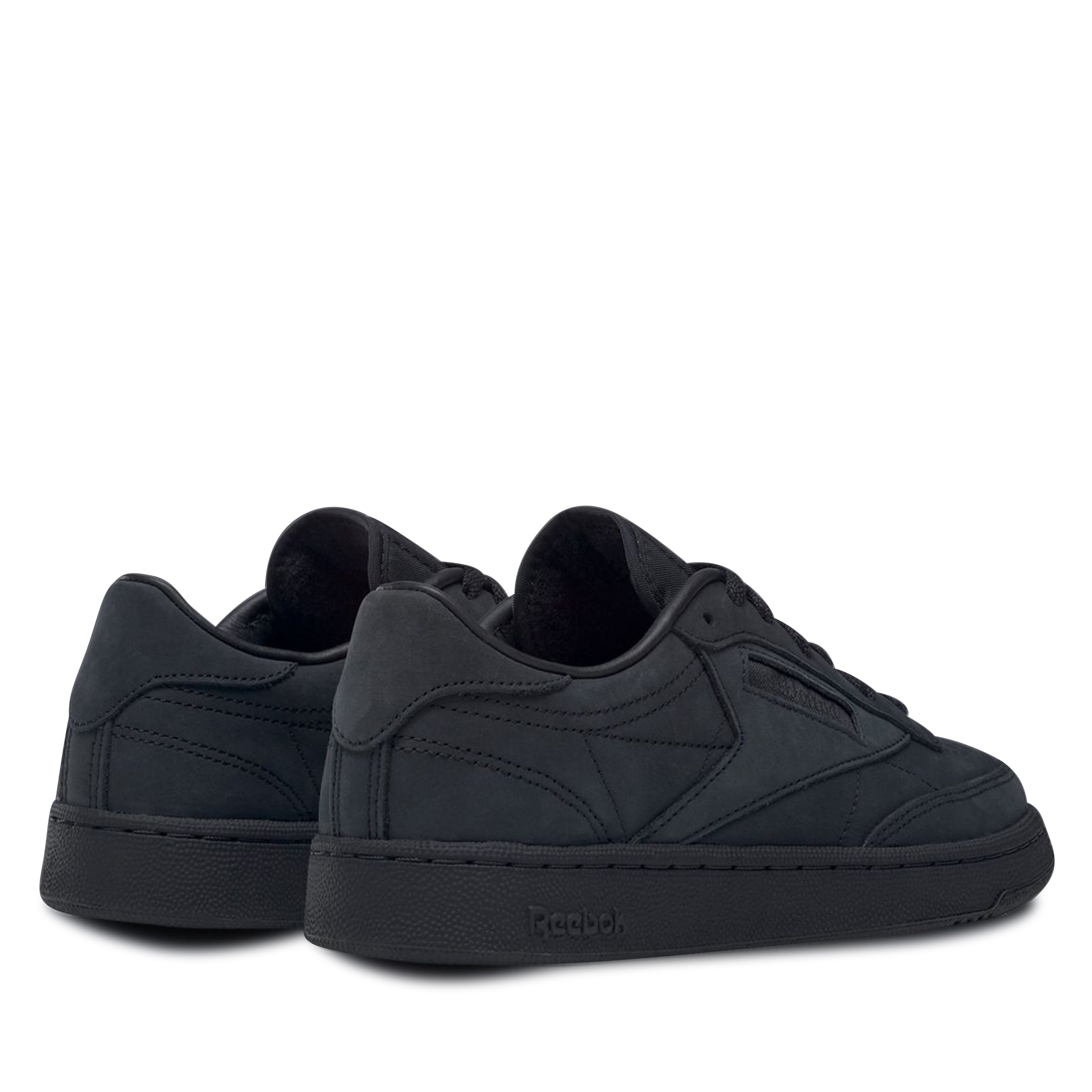 Reebok x JJJJound: Club-C Sneakers (Black) | DSMNY E-SHOP