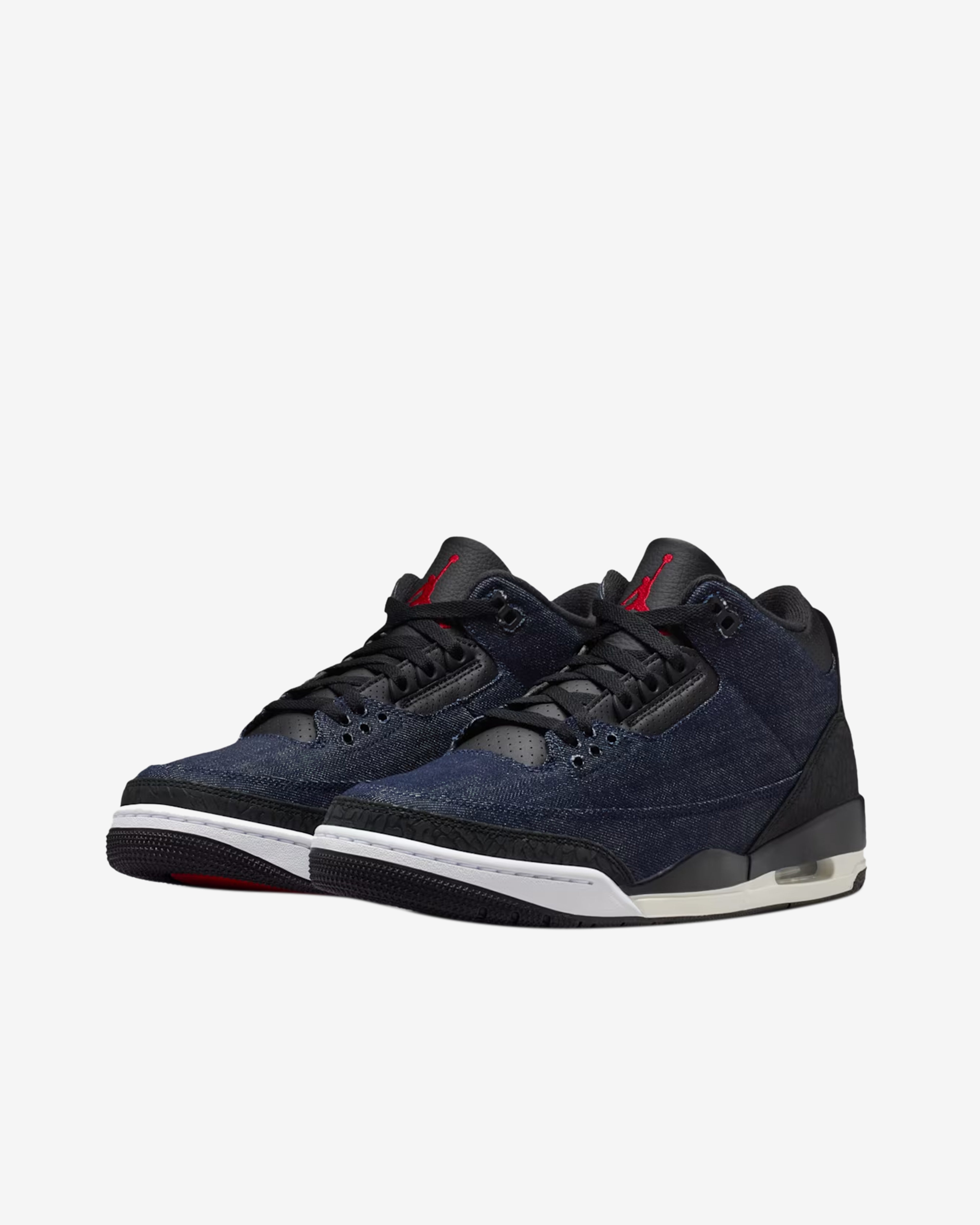 Nike: Levi's Men's Air Jordan 3 Sneakers (Indigo/Gym Red) | DSMNY