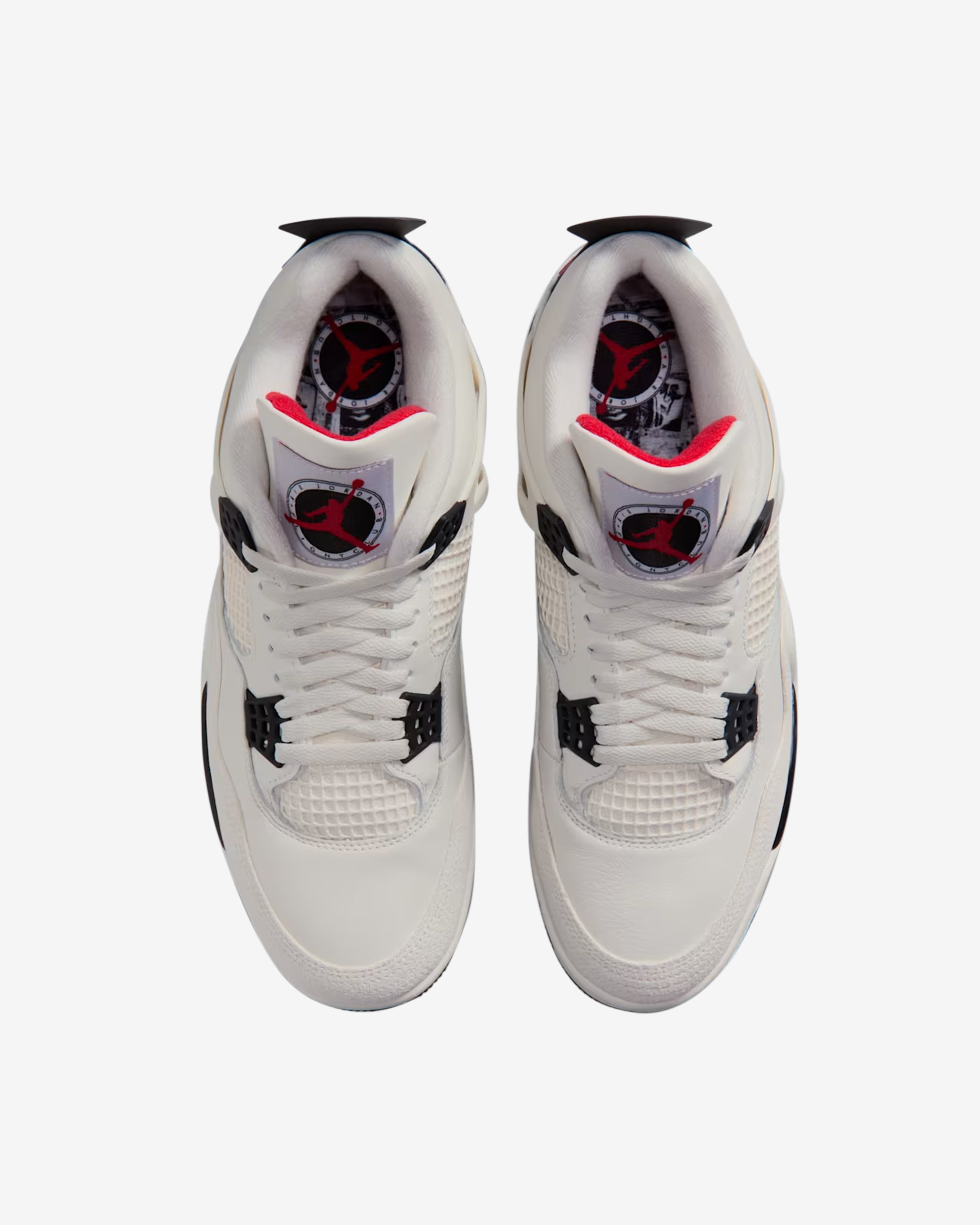 Nike: Men's Air Jordan 4 Retro OG Flight Club Sneakers (Sail/Black