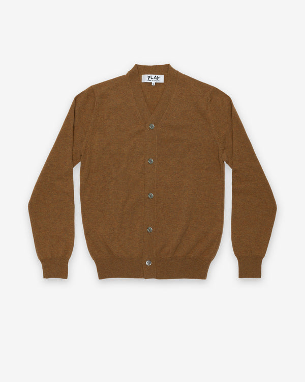 Play Comme des Garçons - Men's Cardigan - (Camel)