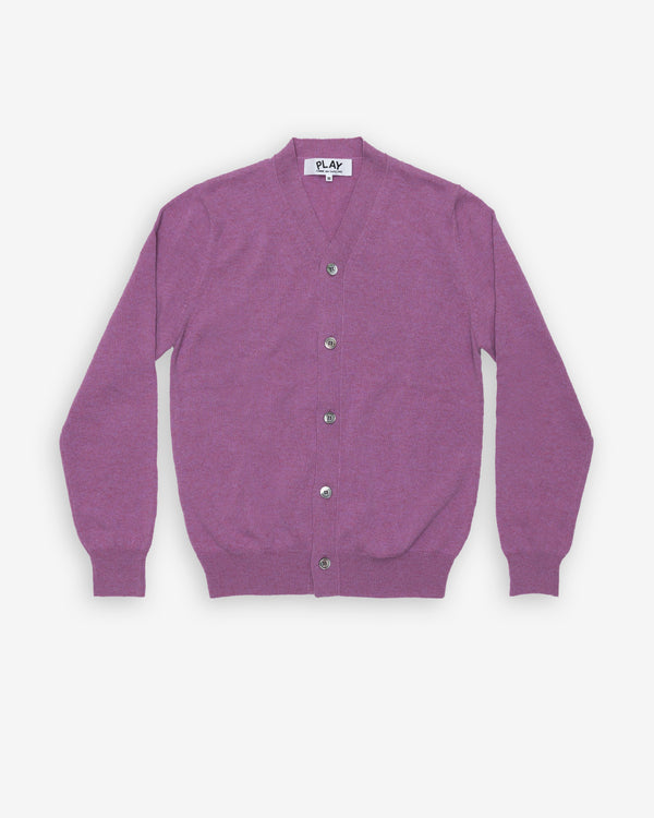 Play Comme des Garçons - Men's Cardigan - (Purple)