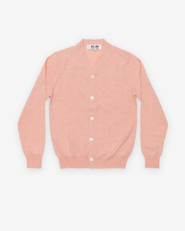 Play Comme des Garçons - Men's Cardigan - (Light Pink)