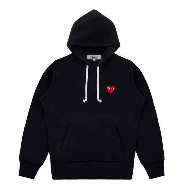 Play - Single Heart Hoodie - (Black)