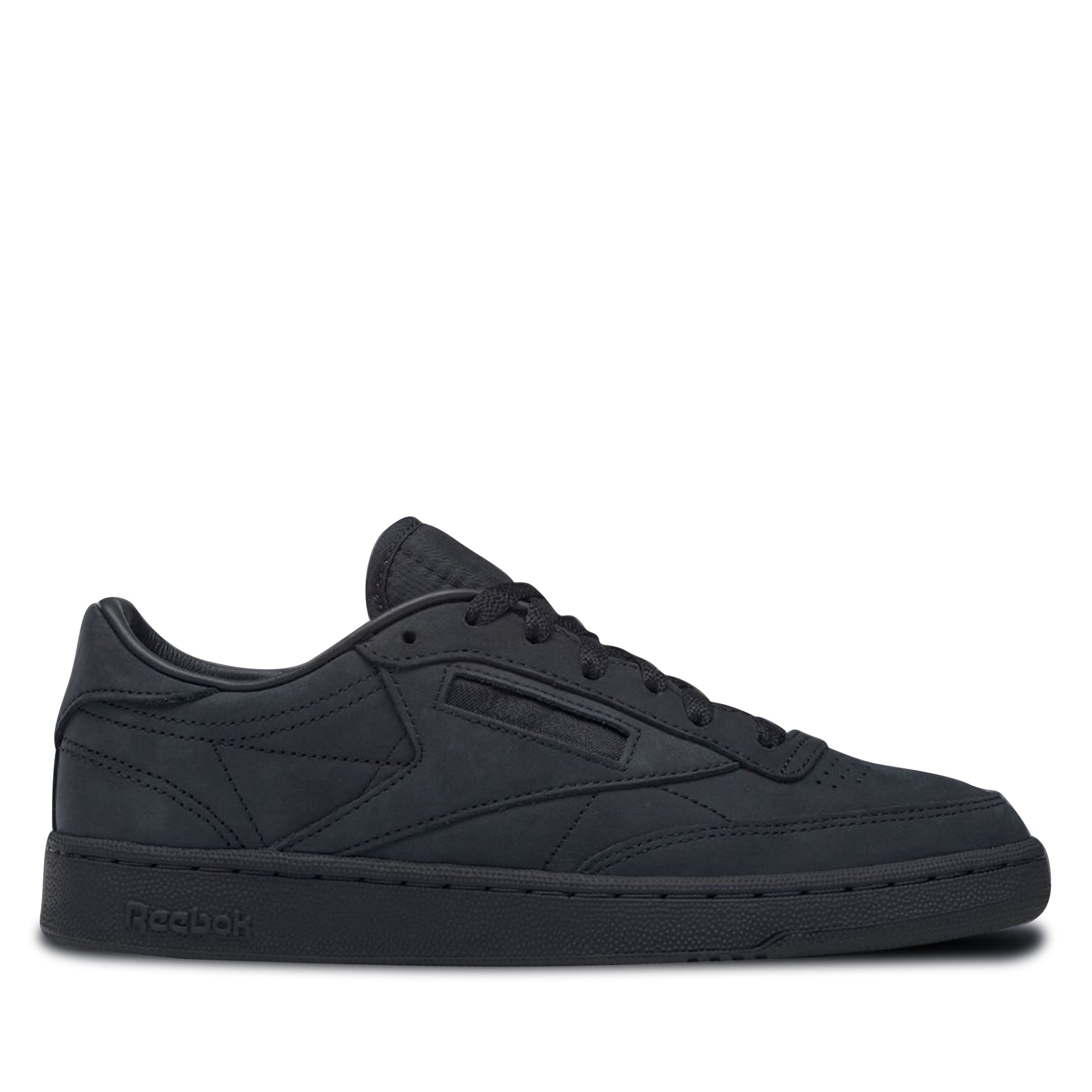 Reebok x JJJJound: Club-C Sneakers (Black) | DSMNY E-SHOP