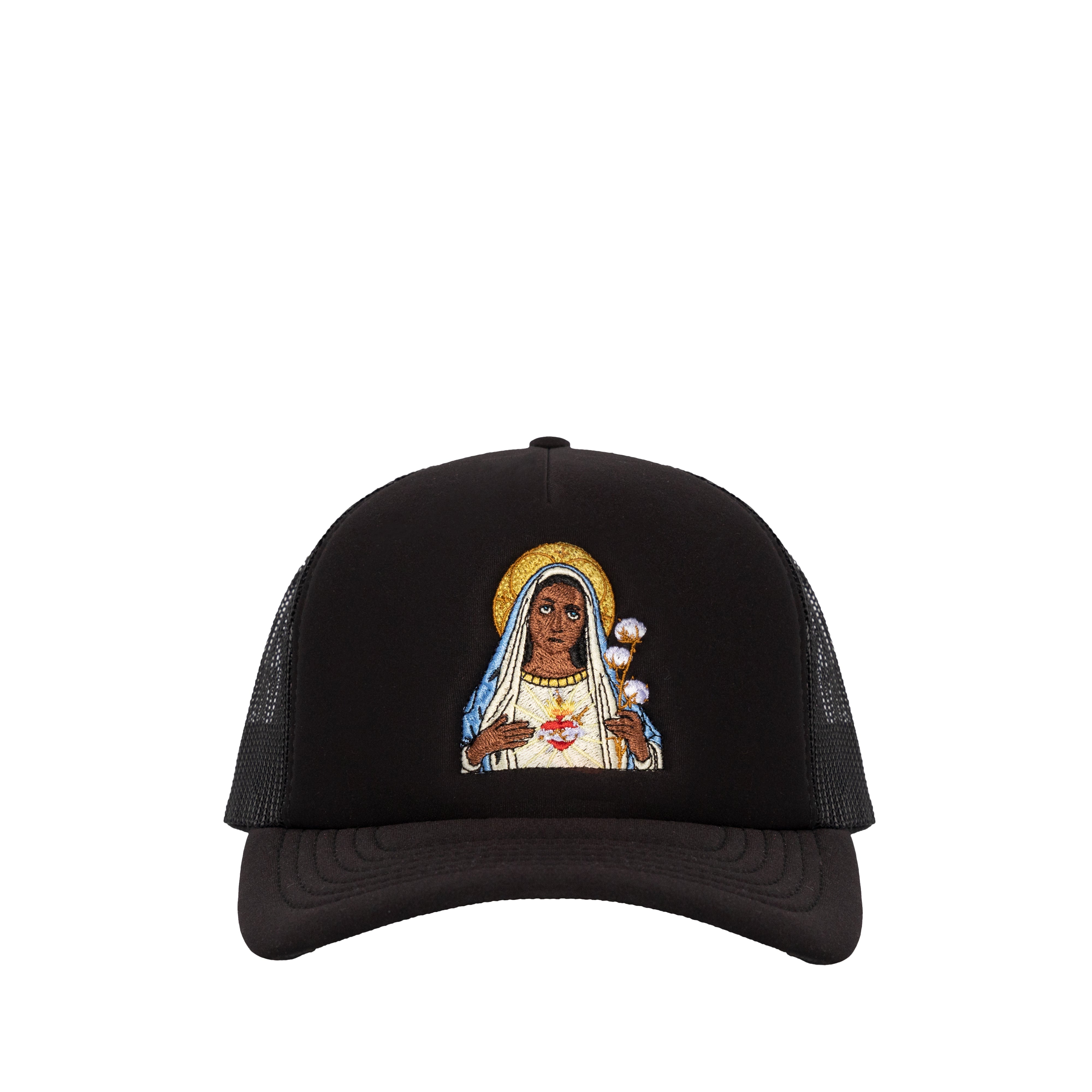 Denim Tears - Men's Black Madonna Trucker Hat - (Black)