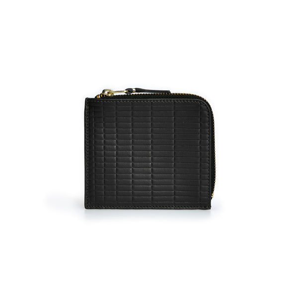 CDG Wallet - Brick Zip Around Wallet - (Black SA3100BK)