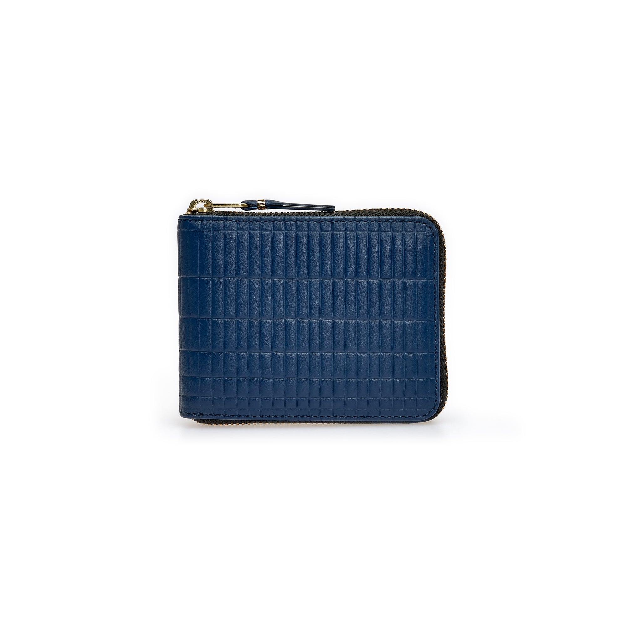 CDG Wallet: Brick Full Zip Around Wallet (Blue SA7100BK) | DSMNY E-SHOP