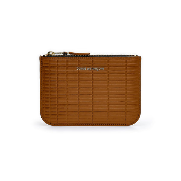 CDG Wallet - Brick Wallet Zip Pouch - (Beige SA8100BK)