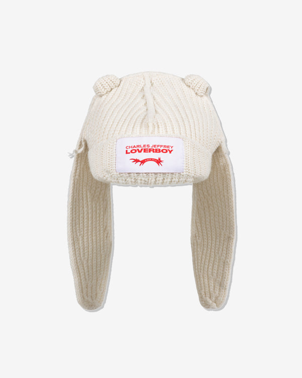Charles Jeffrey - Men's Chunky Rabbit Beanie - (Ecru)