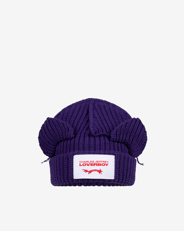 Charles Jeffrey - Men's Chunky Ears Beanie - (Purple)