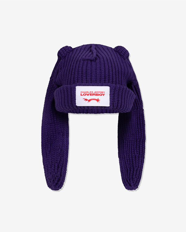 Charles Jeffrey - Men's Chunky Rabbit Beanie - (Purple)