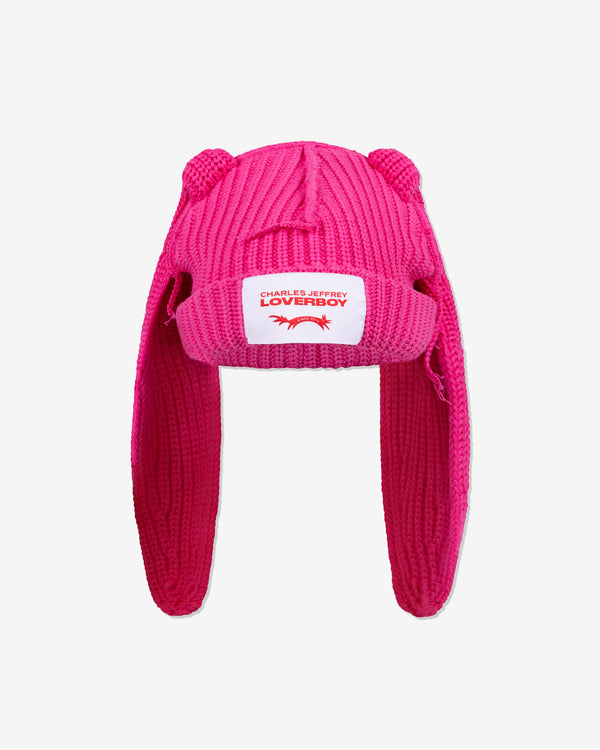 Charles Jeffrey - Men's Chunky Rabbit Beanie - (Pink)