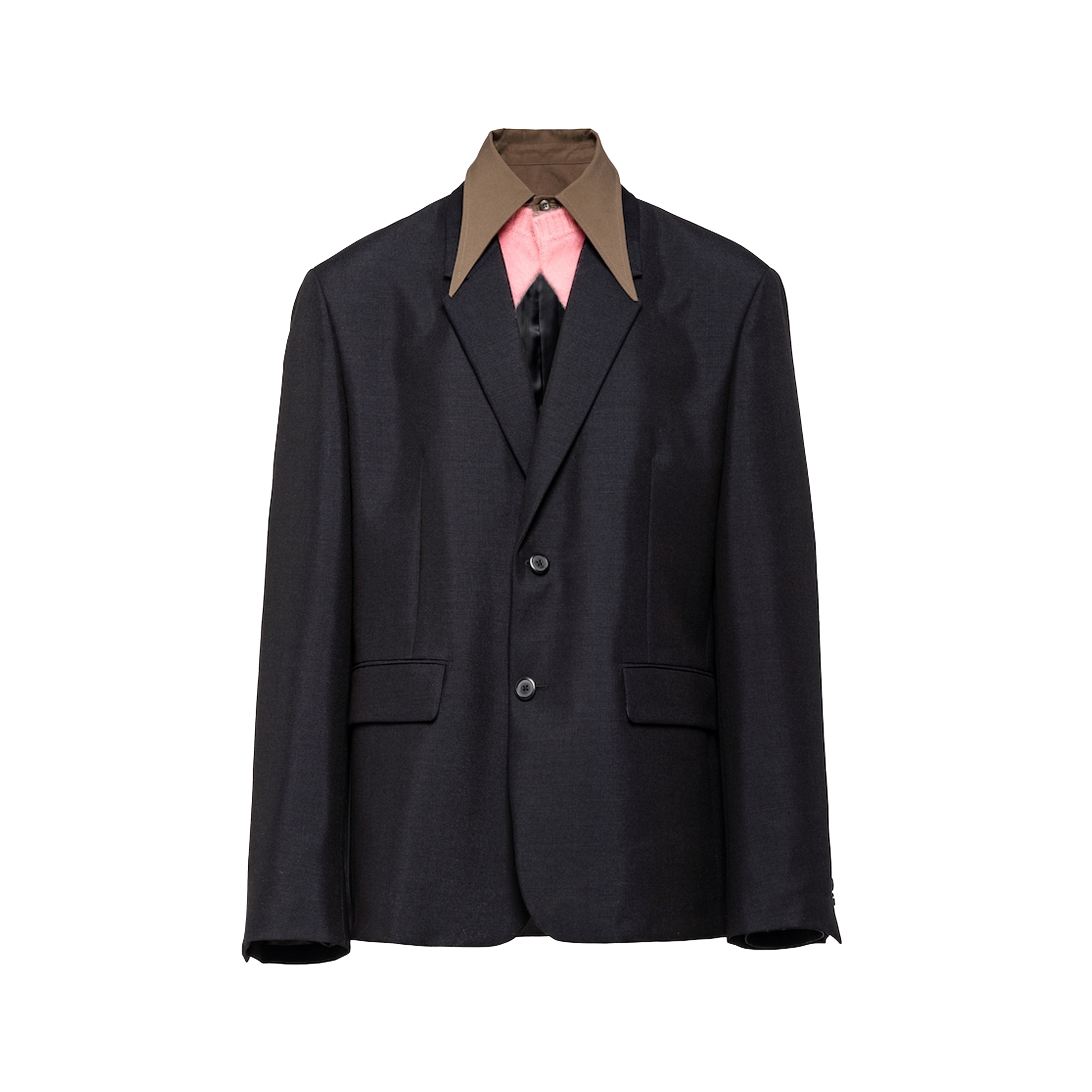 Prada - Men's Single-Breasted Jacket with Removeable Collar