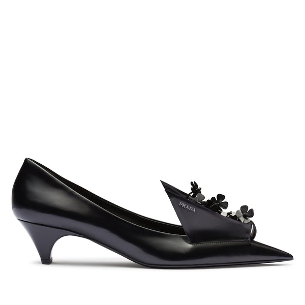 Prada - Women's Appliqués Heels - (Black)