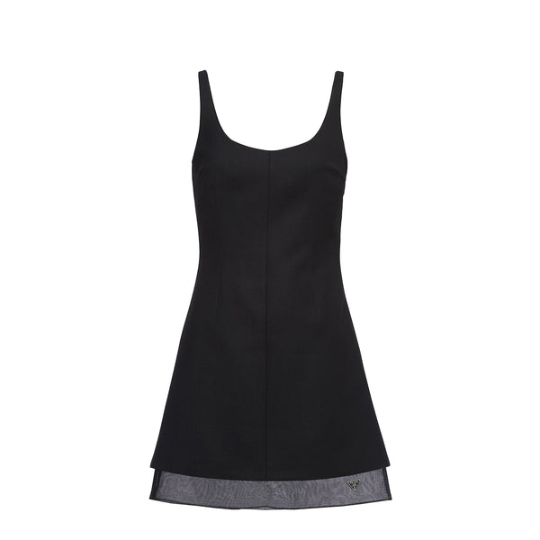 Prada - Women's Wool Mini Dress - (Black)