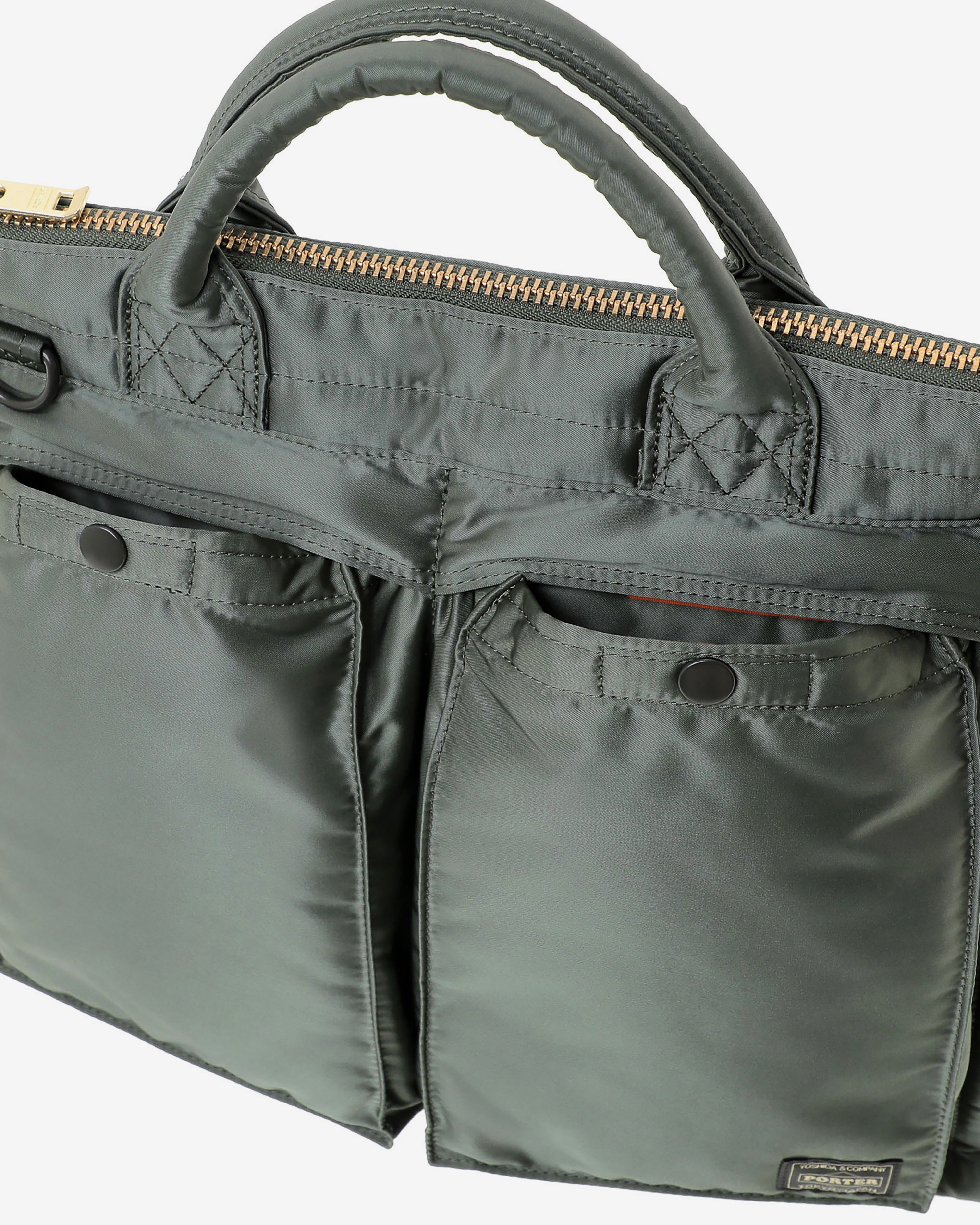 Porter Yoshida & Co.: Men's Tanker Square Tote Bag (L) (Green
