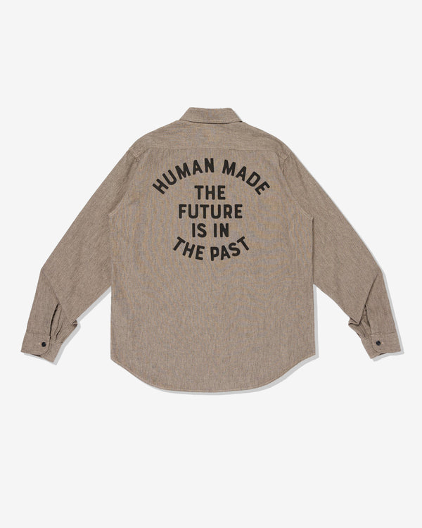Human Made - Men's Salt & Pepper Work Shirt - (Gray)