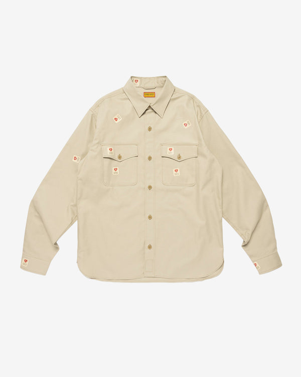Human Made - Men's Military Work Shirt - (Beige)