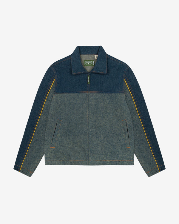 Denim Tears x Levi's - Men's Cotton Fleur De-Lis Denim Track Jacket - (Blue)