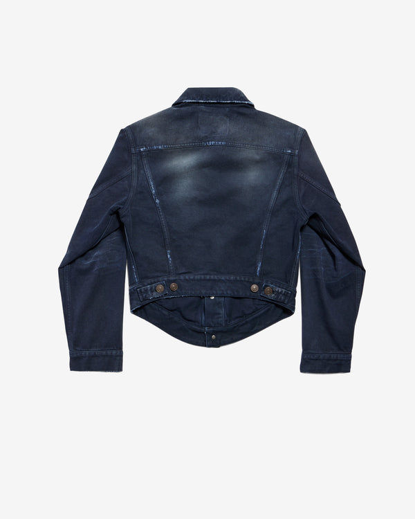 Balenciaga - Women's Curved Waistband Jacket - (Navy)
