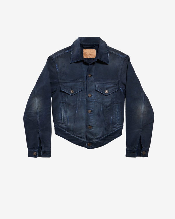 Balenciaga - Women's Curved Waistband Jacket - (Navy)