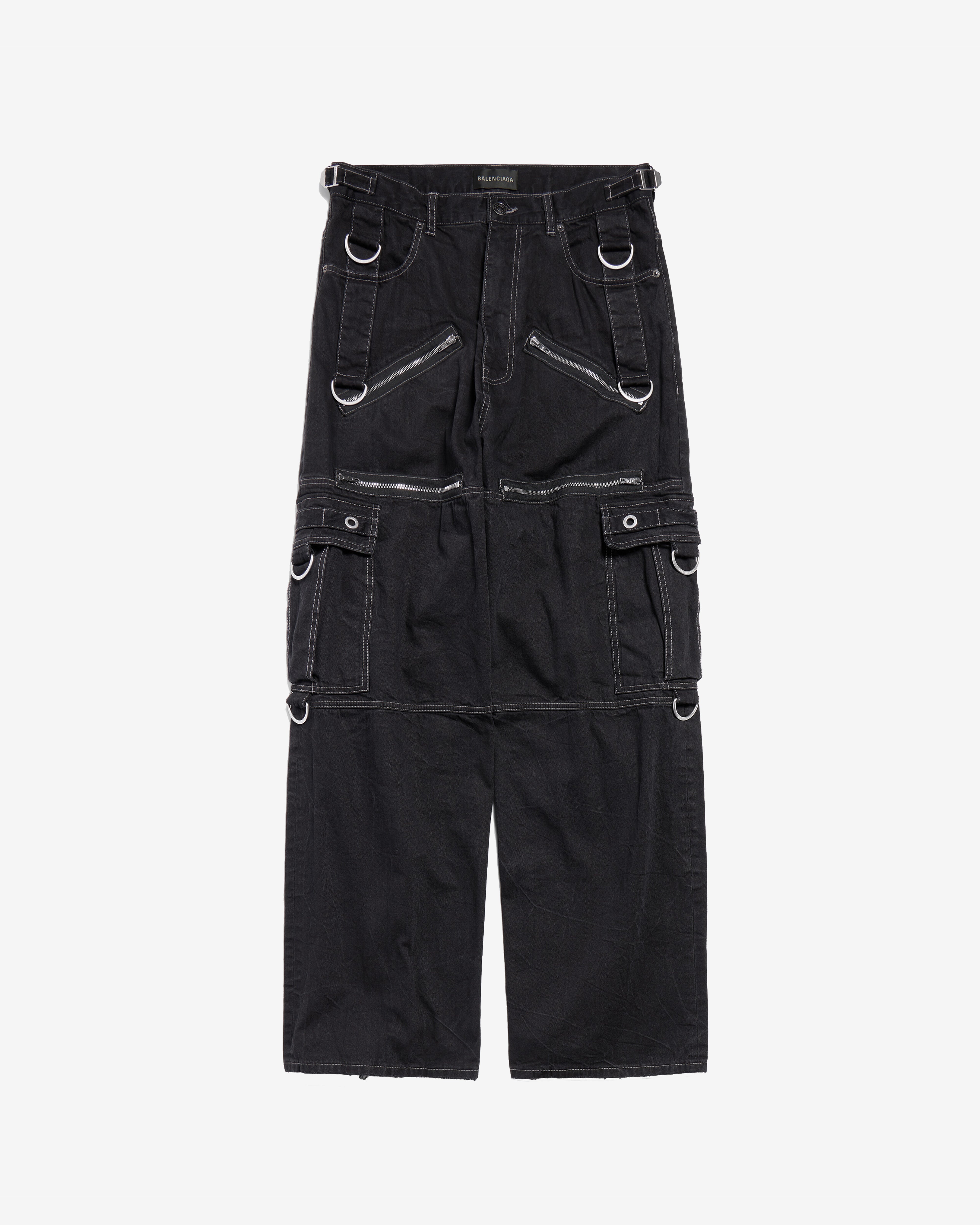Balenciaga: Men's D-ring Cargo Pants (Lightweight Black) | DSMNY E