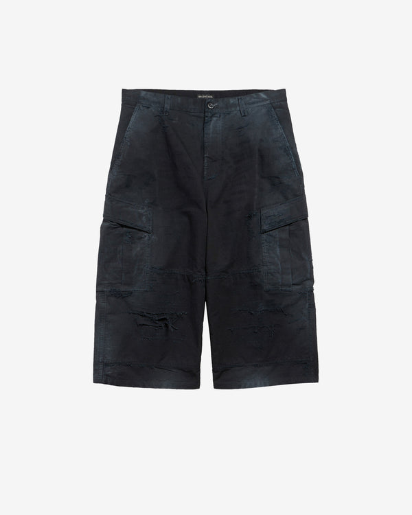Balenciaga - Men's Cropped Cargo Pants - (Black)