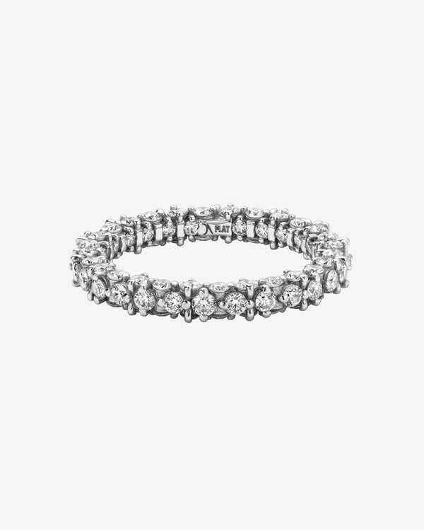 Ox - Large Exo Band Ring - (Platinum)