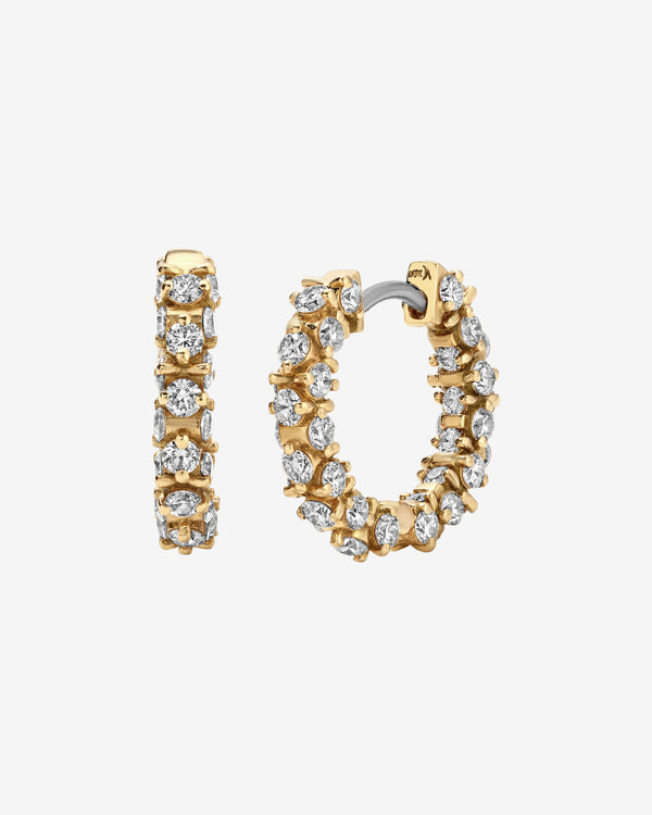 OX - Exo Hoops - (Yellow Gold)