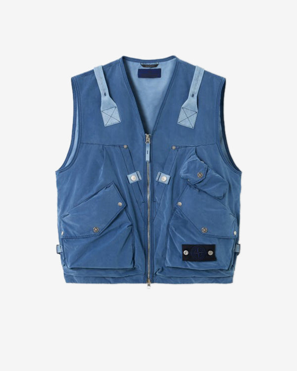 Stone Island - Men’s Denim Utility Vest - (Light Indigo)