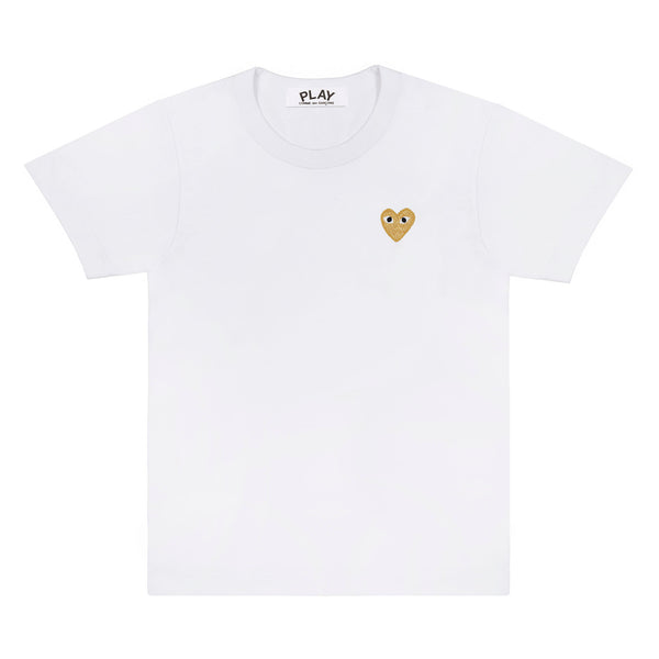 Play - Gold Heart T-Shirt - (White)