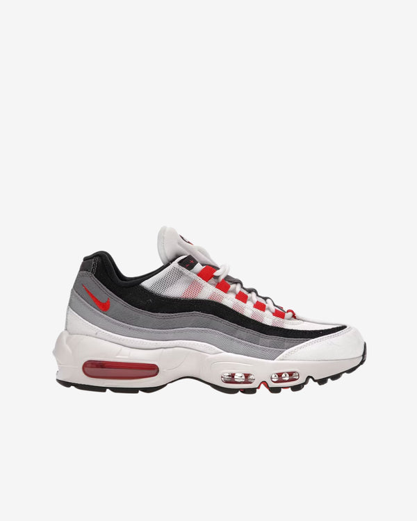 Nike - Men's Air Max 95 Premium Sneakers - (White/Red/Grey)