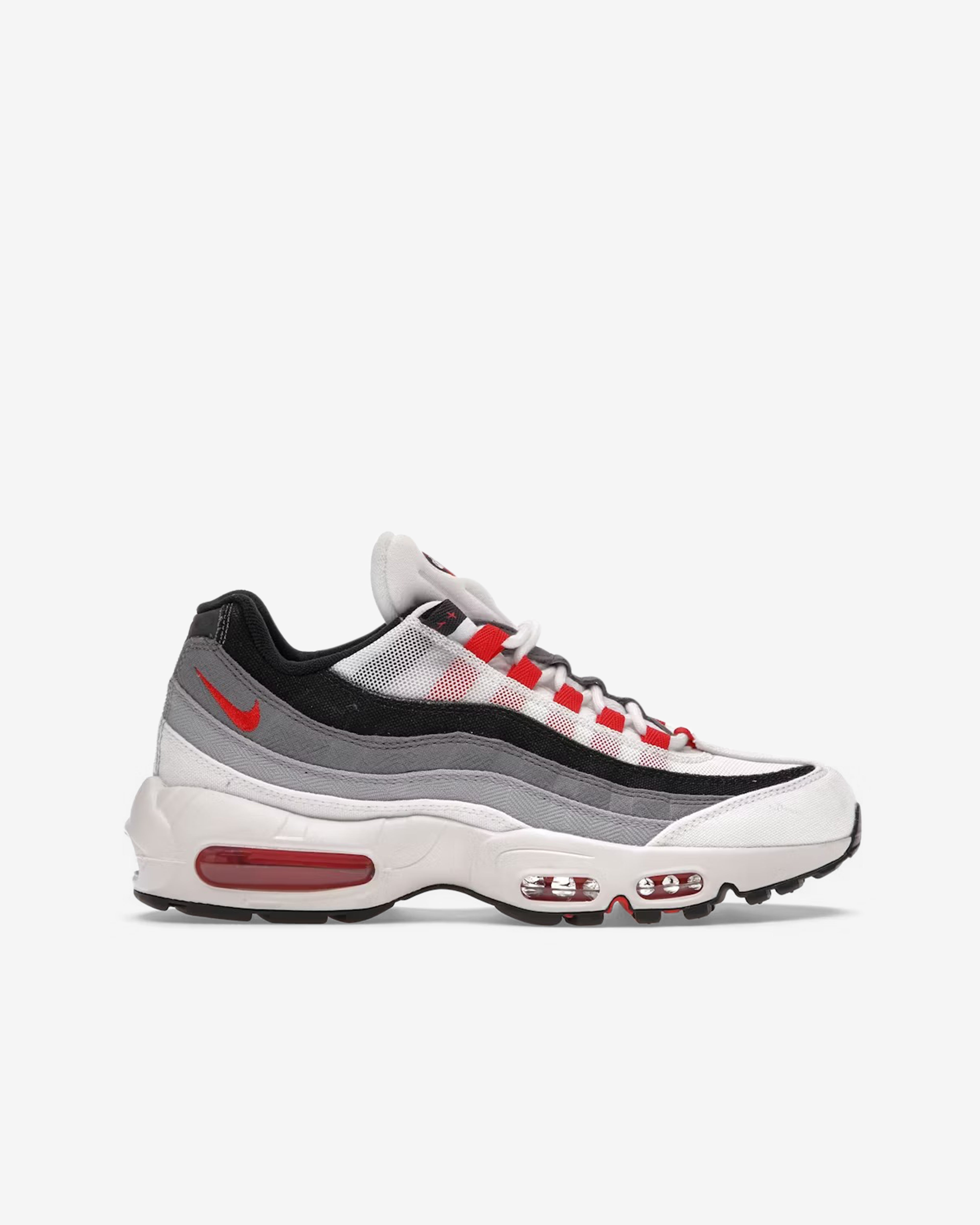 Nike Air Max 95 グレー/ホワイト/レッド 28cm Nike: Men's Air Max 95 Premium Sneakers (White/Red/Grey) | DSMNY E