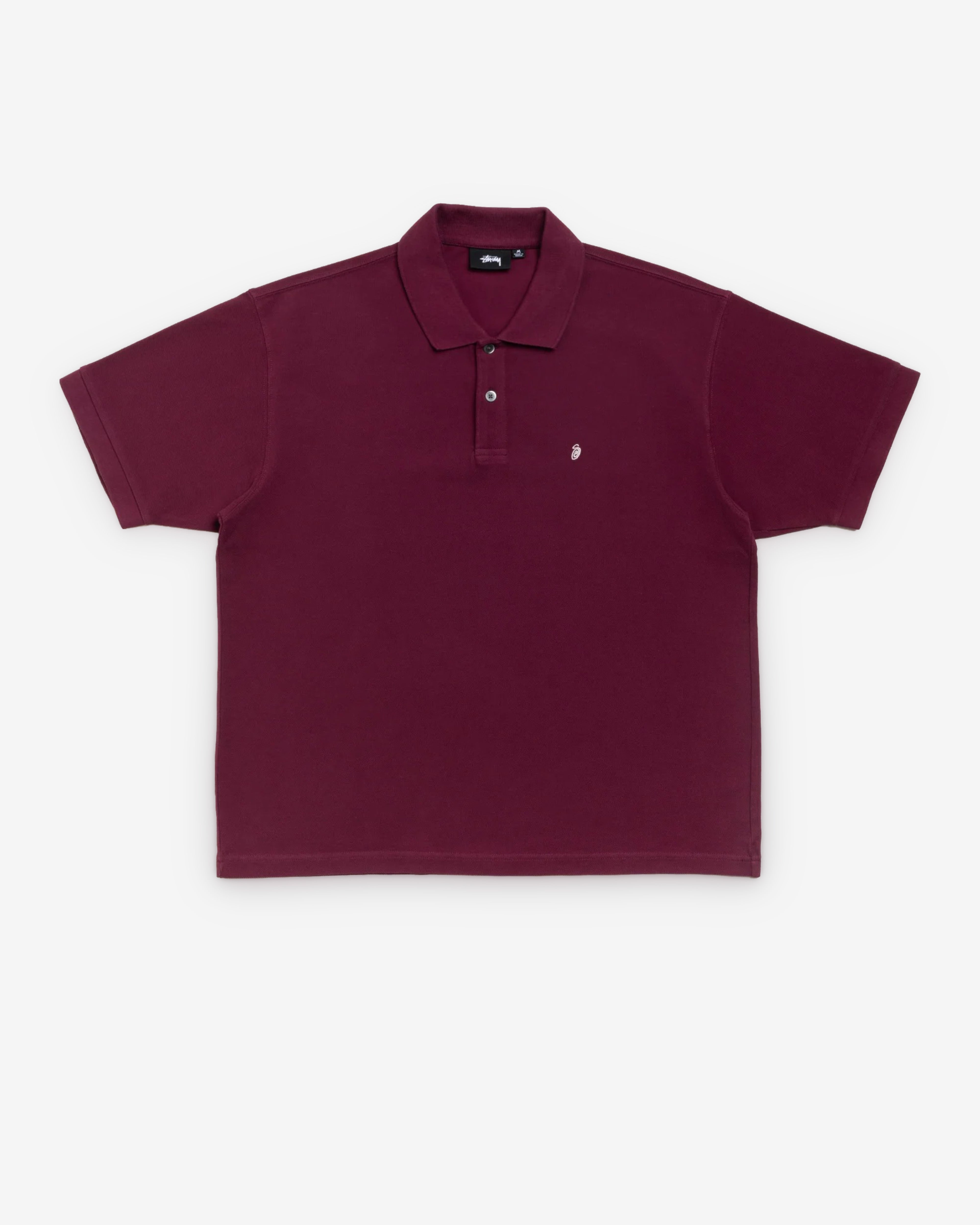 Stüssy: Men's Classic Pique Polo (Plum) | DSMNY E-SHOP