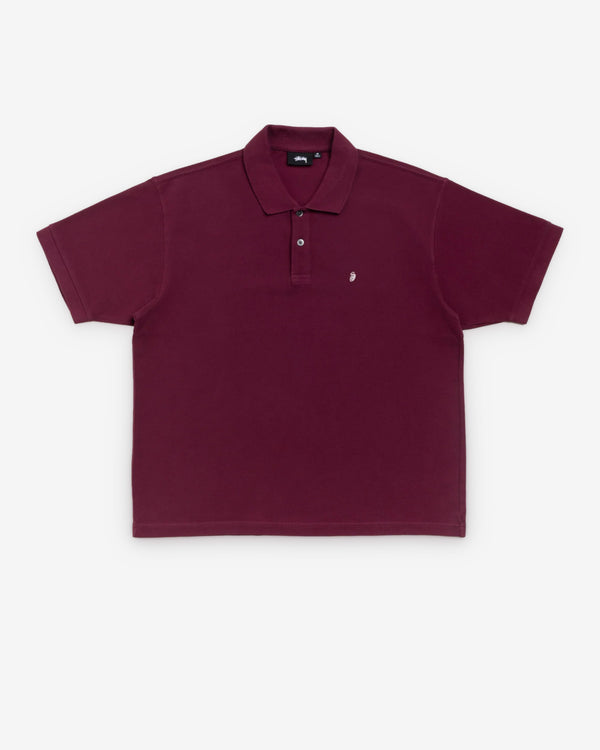Stüssy - Men's Classic Pique Polo - (Plum)