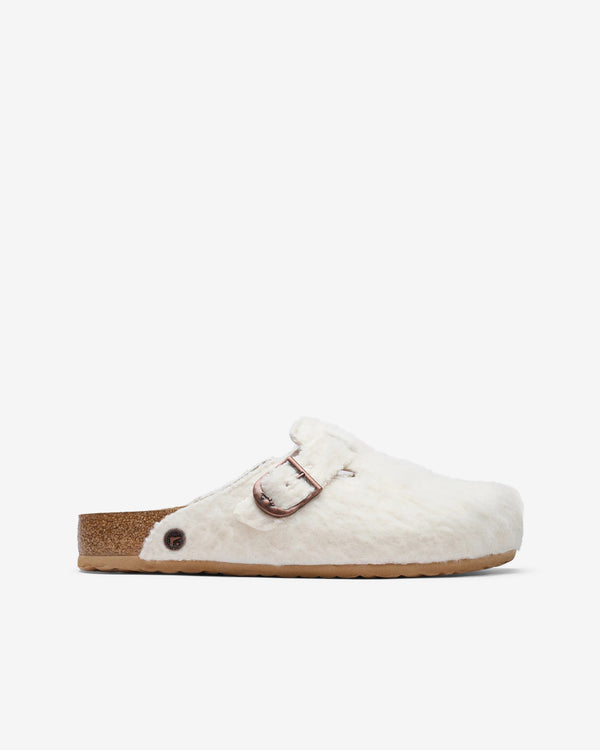 Birkenstock - Men's Cole Bennett Boston Wooly Moon Buckle - (Off White)