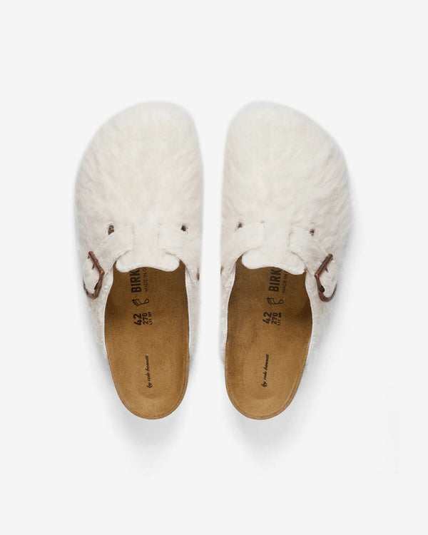 Birkenstock - Women's Cole Bennett Boston Wooly Moon Buckle - (Off White)