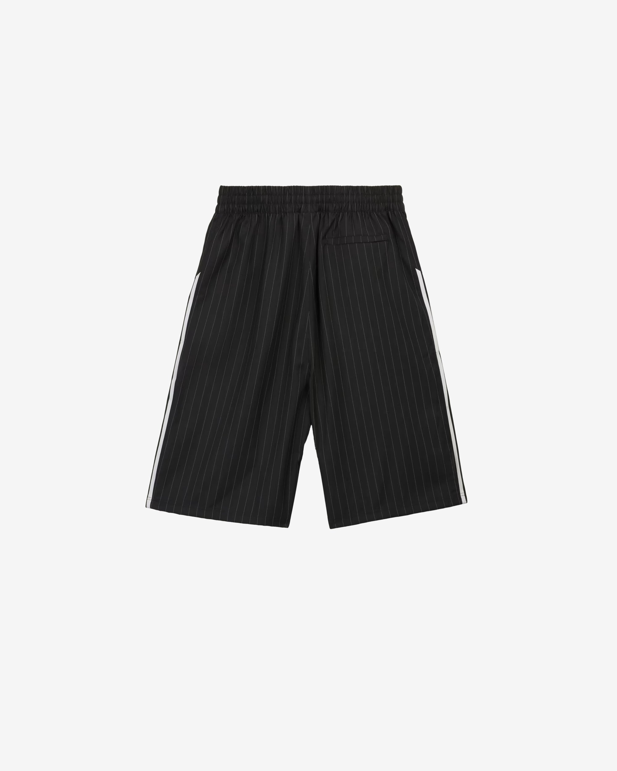 Adidas - Men's Chavarria Pinstripe Long Short - (Black/White) view 2, Click to Zoom in
