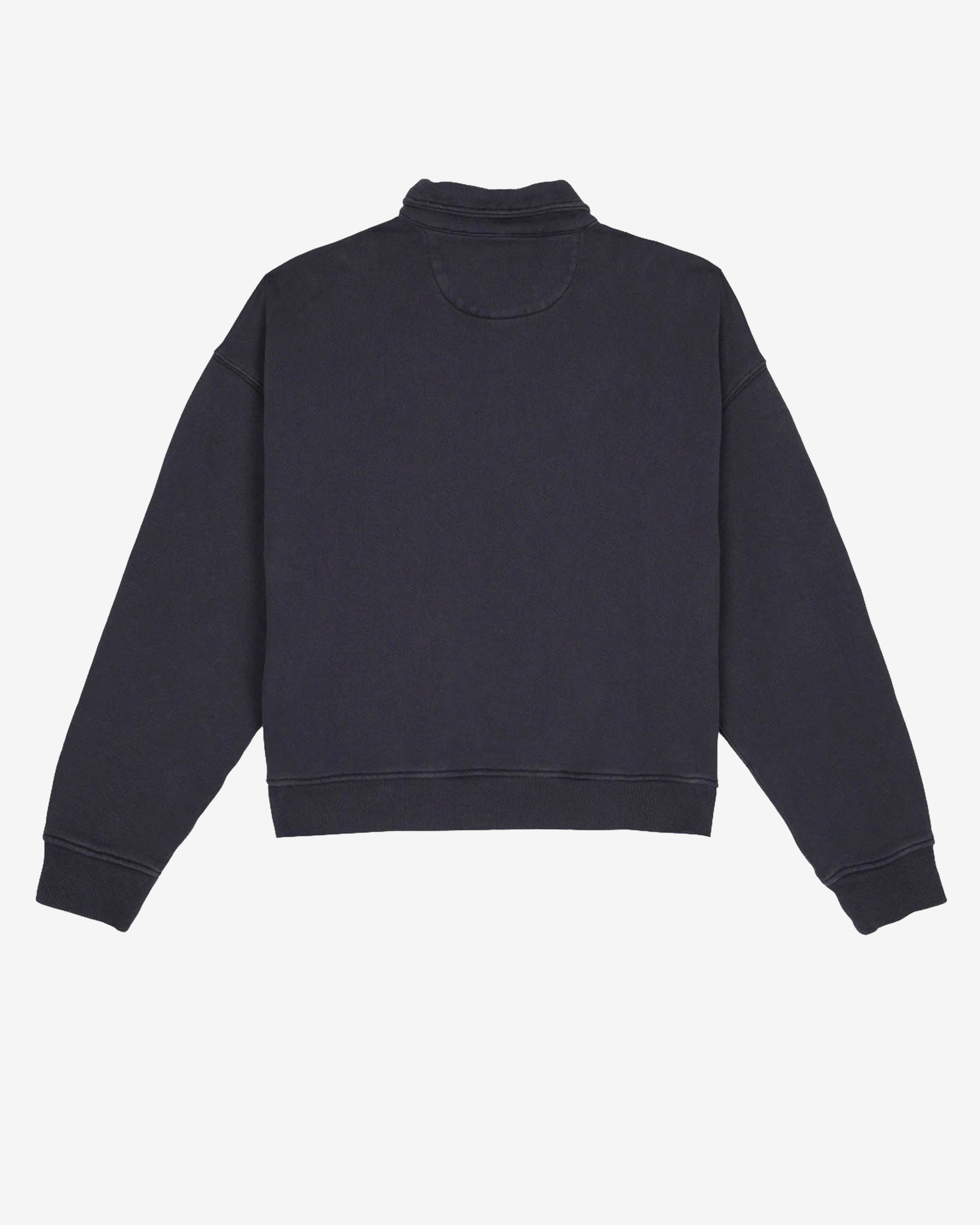 Brain Dead: Men's Half Zip Collared Sweatshirt (Black) | DSMNY E-SHOP