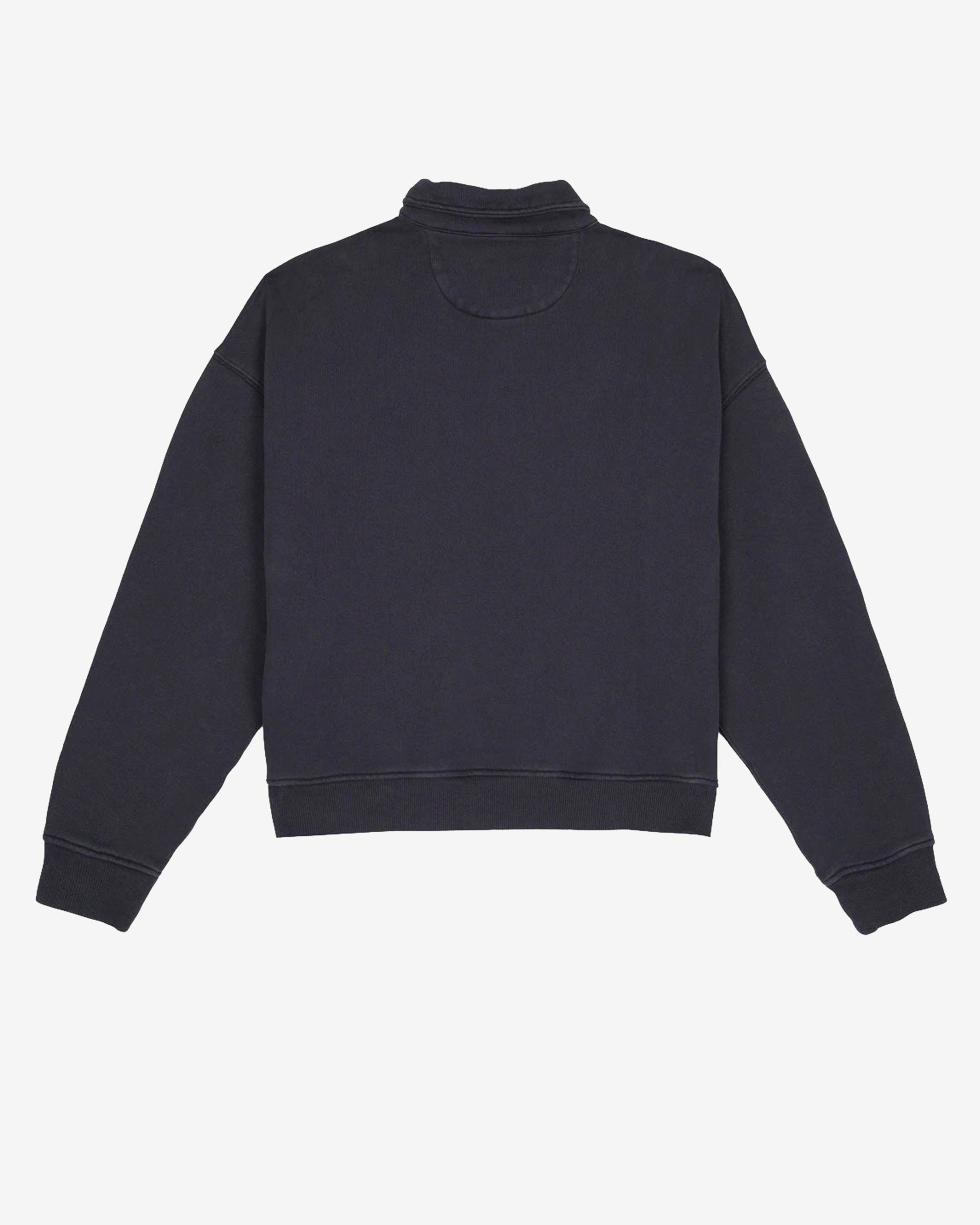 Brain Dead - Men's Half Zip Collared Sweatshirt - (Black) view 2, Click to Zoom in
