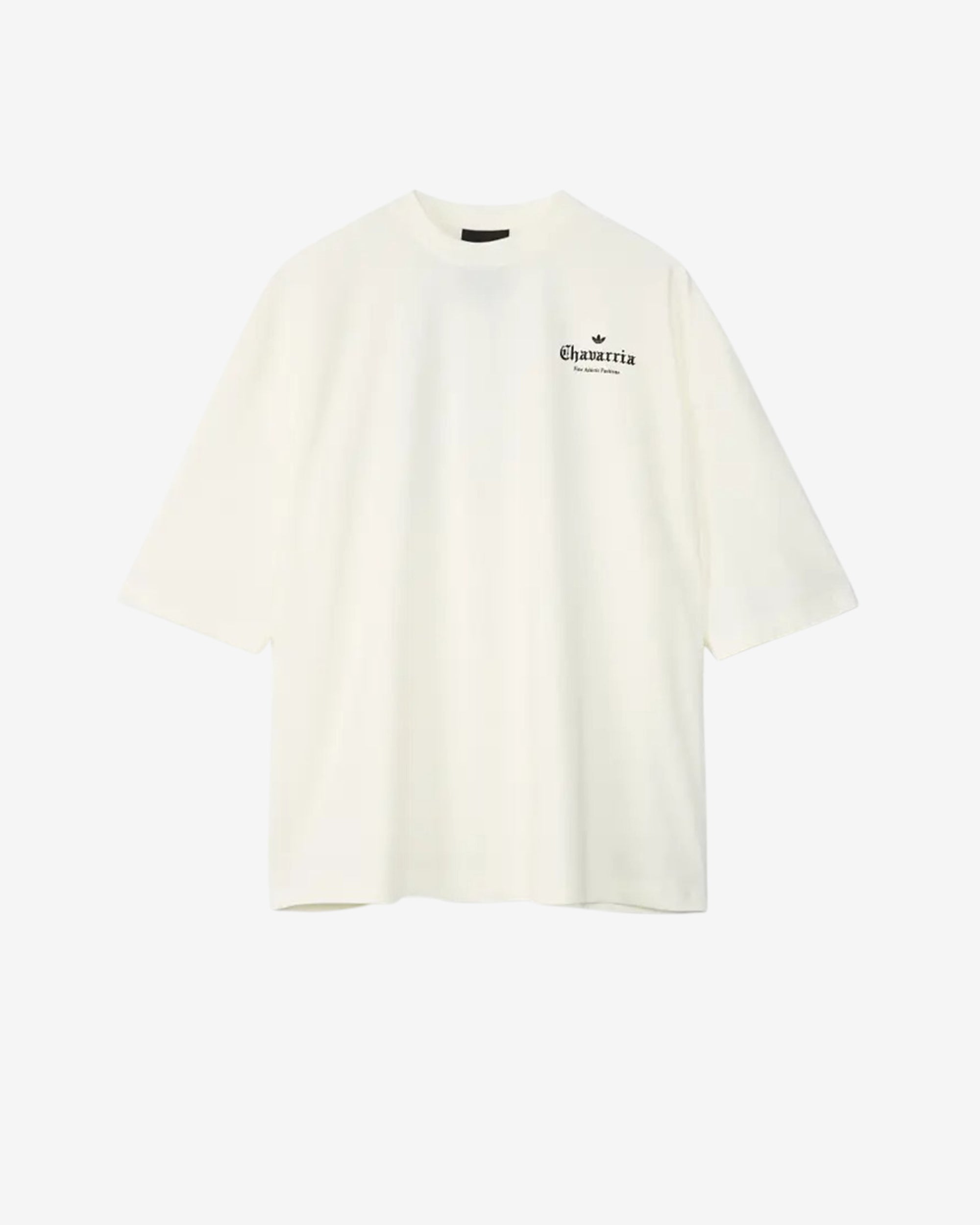 Adidas - Men's Chavarria Logo Short Sleeve Tee - (Off White) view 1, Click to Zoom in