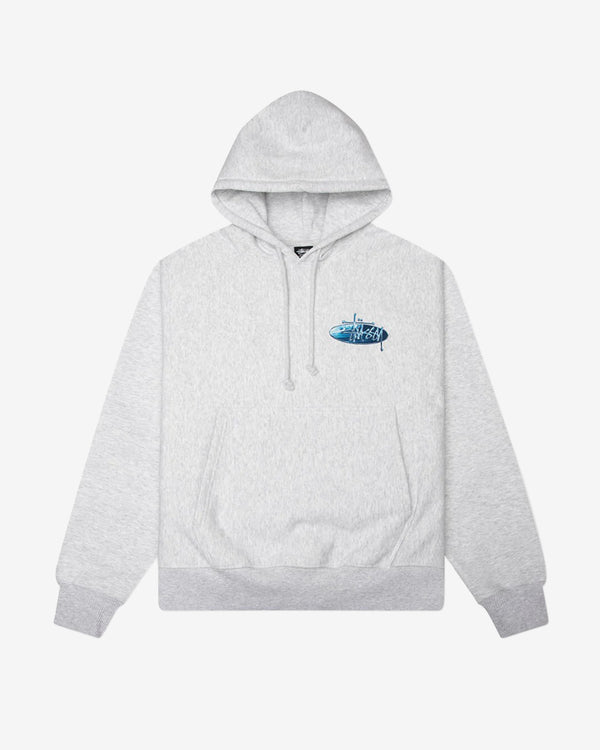 Stüssy - Men's Wave Oval Hood - (Ash Heather)