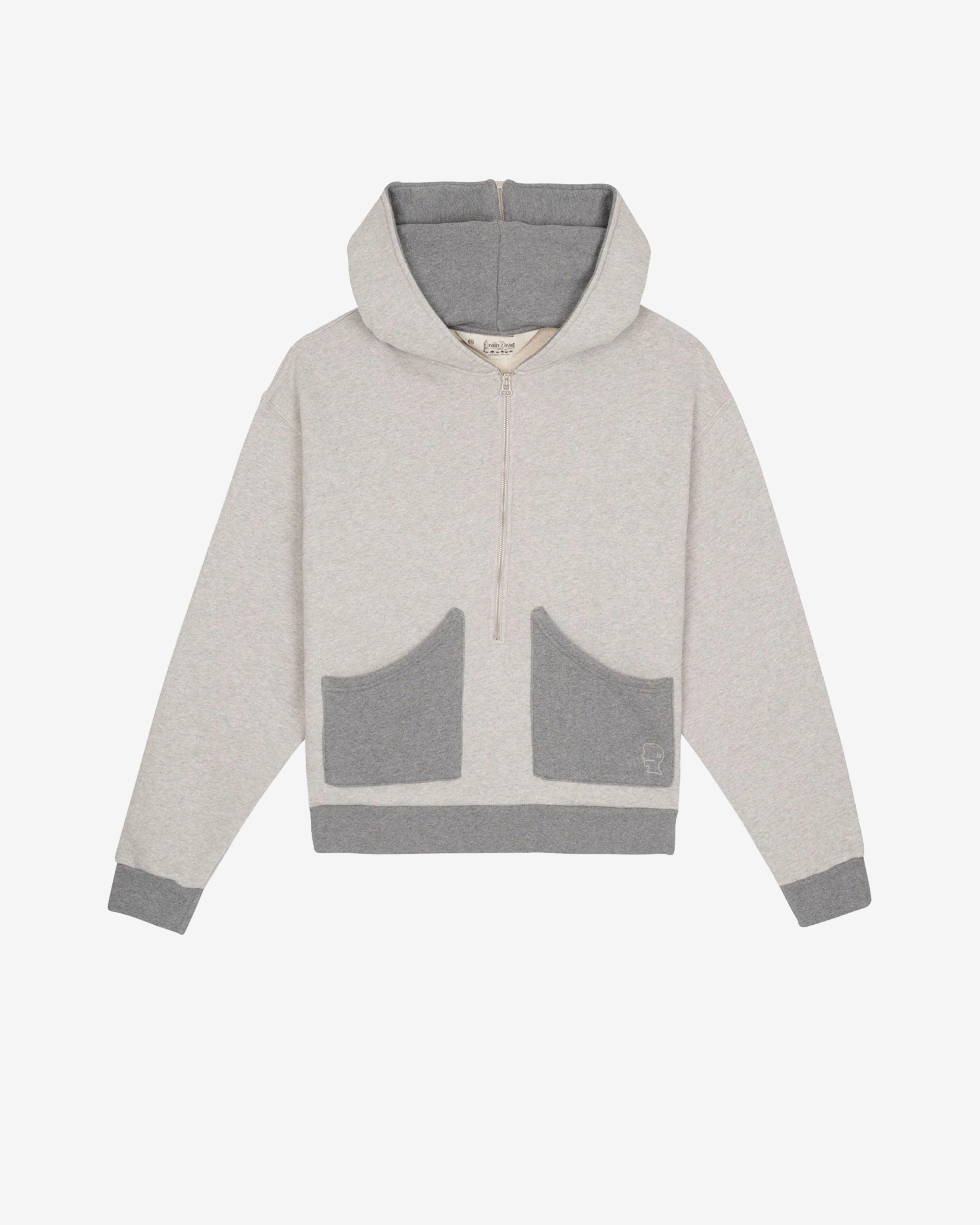 ブレインデッド Brain Dead: Men's Zip Hoodie (Grey) | DSMNY E-SHOP