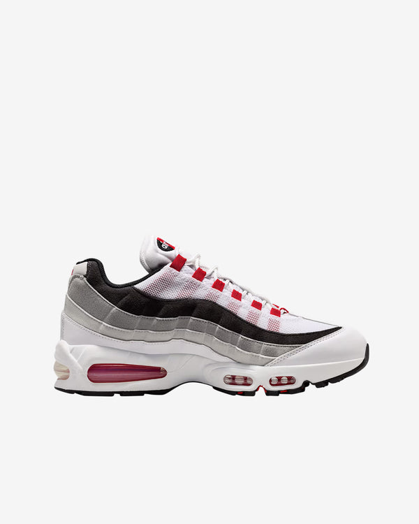 Nike - Men's Air Max 95 Premium Sneakers - (White/Red/Grey)