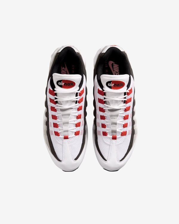 Nike - Men's Air Max 95 Premium Sneakers - (White/Red/Grey)