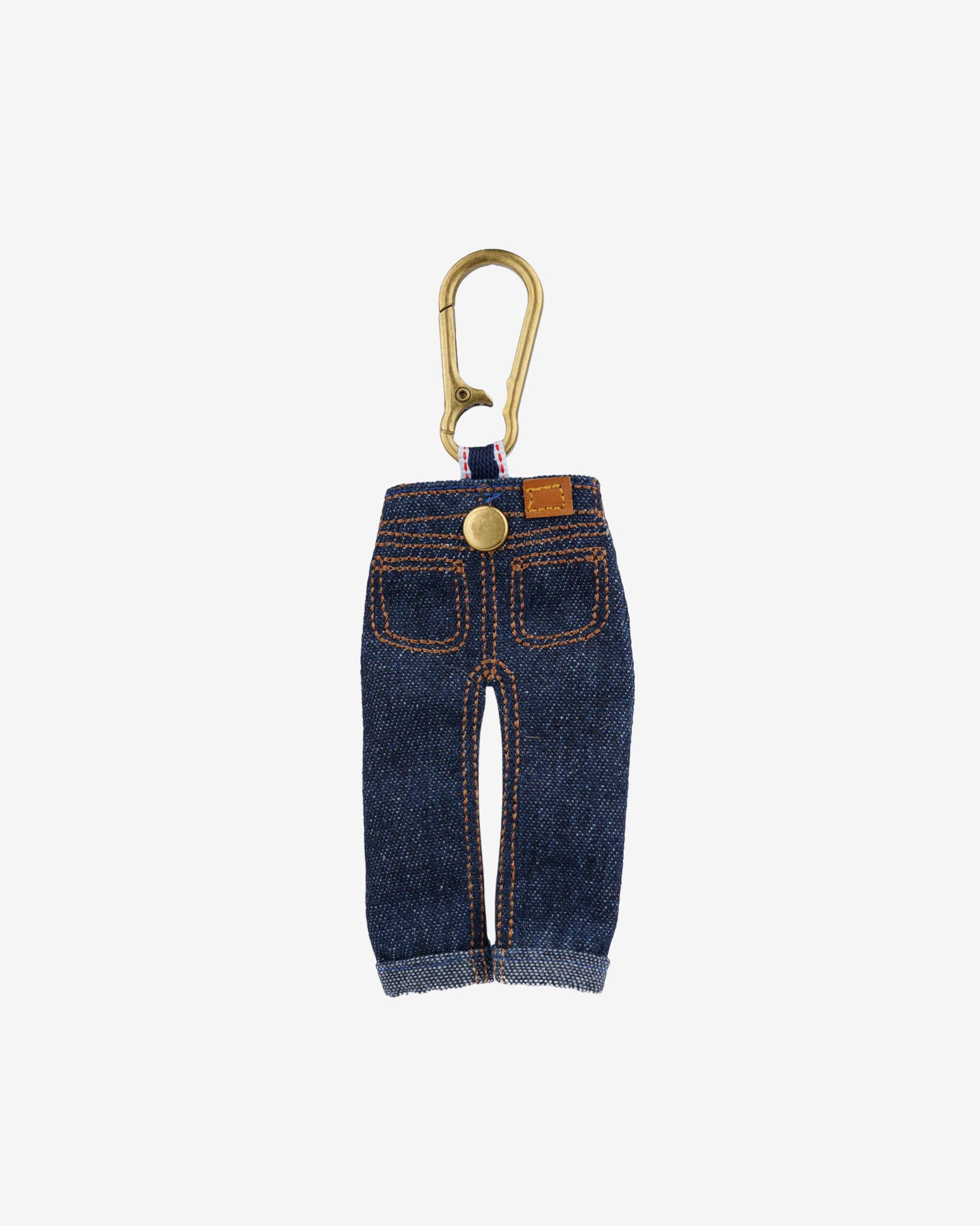 Brain Dead - Men's Type 00 Denim Keychain Charm - (Indigo) view 2, Click to Zoom in