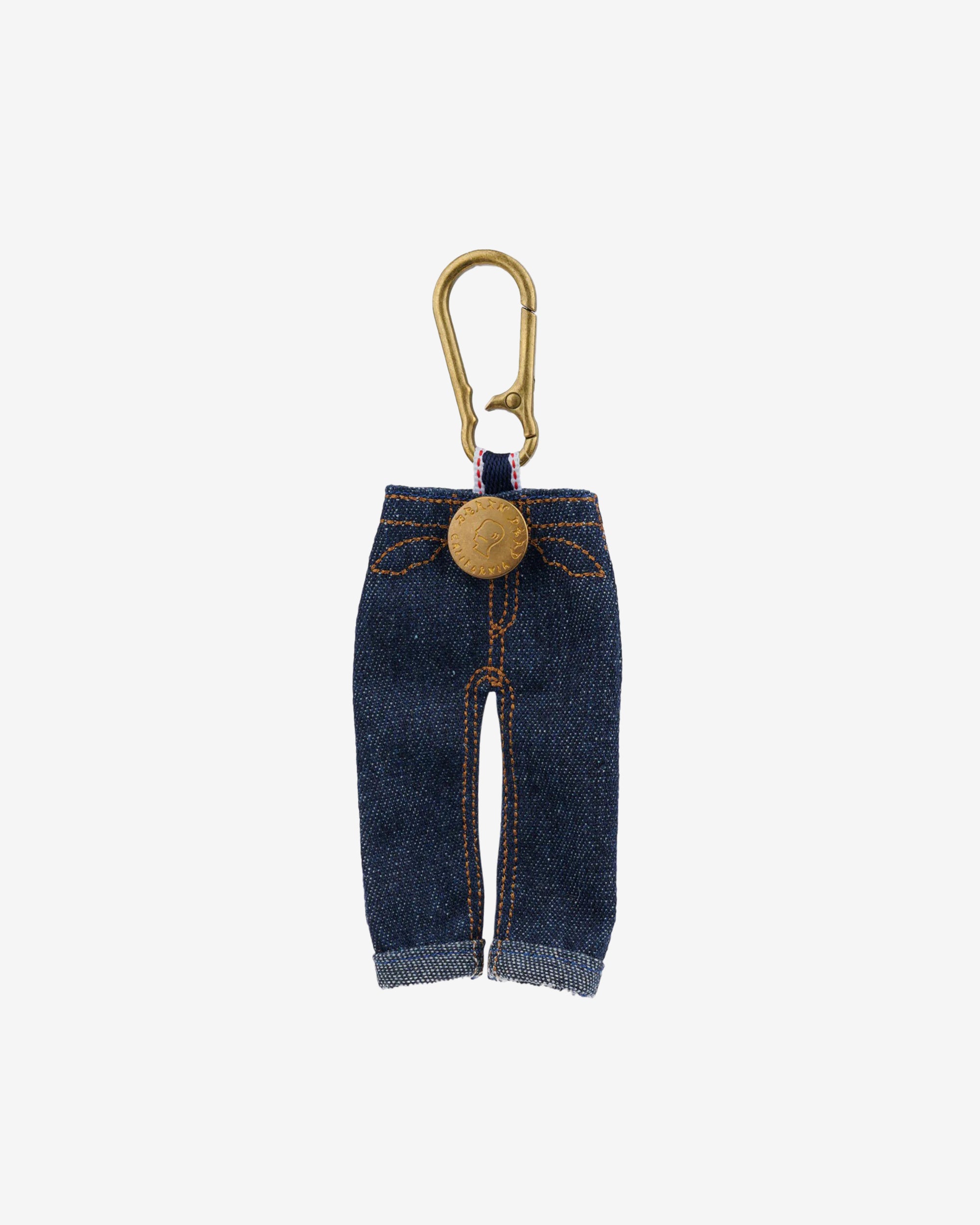 Brain Dead - Men's Type 00 Denim Keychain Charm - (Indigo) view 1, Click to Zoom in
