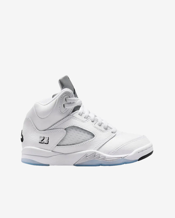 Nike - Air Jordan 5 Retro OG GS Sneakers - (White/Metallic Silver)