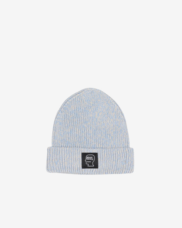 Brain Dead - Men's Marled Cotton Logohead Beanie - (Blue)